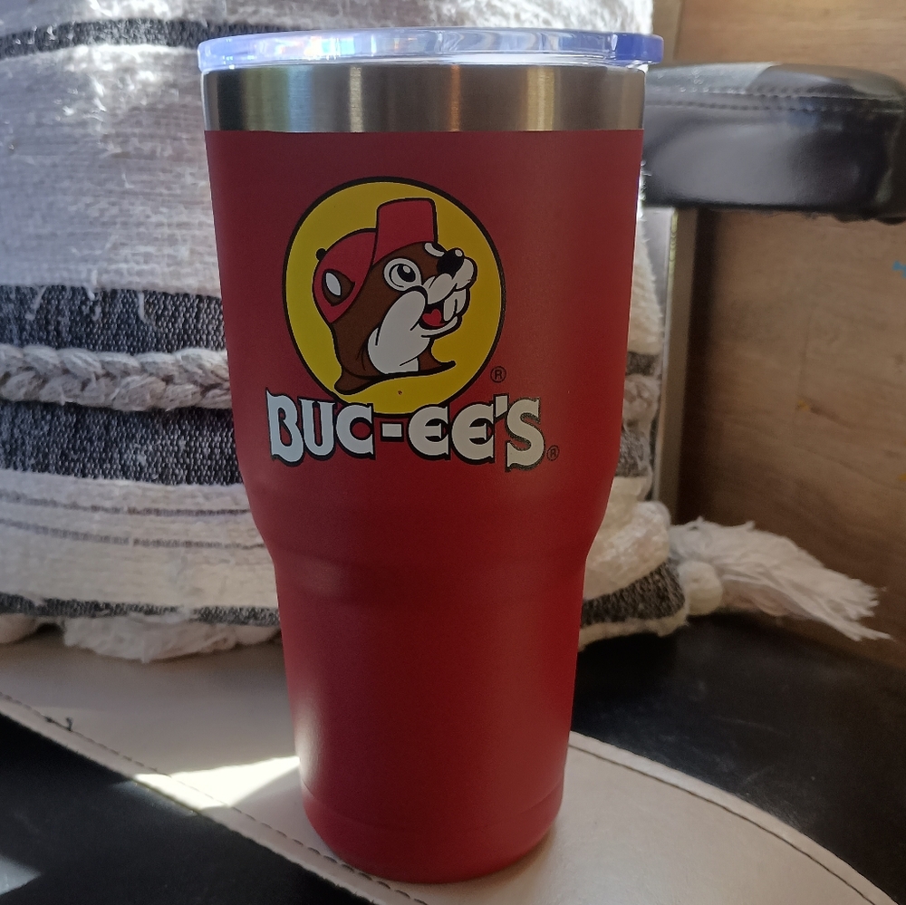 Buc-ees Red Insulated Travel Tumbler 30oz